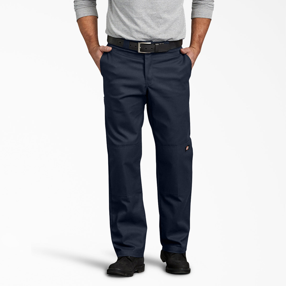 FLEX Regular Fit Double Knee Work Pants - Dark Navy (DN)