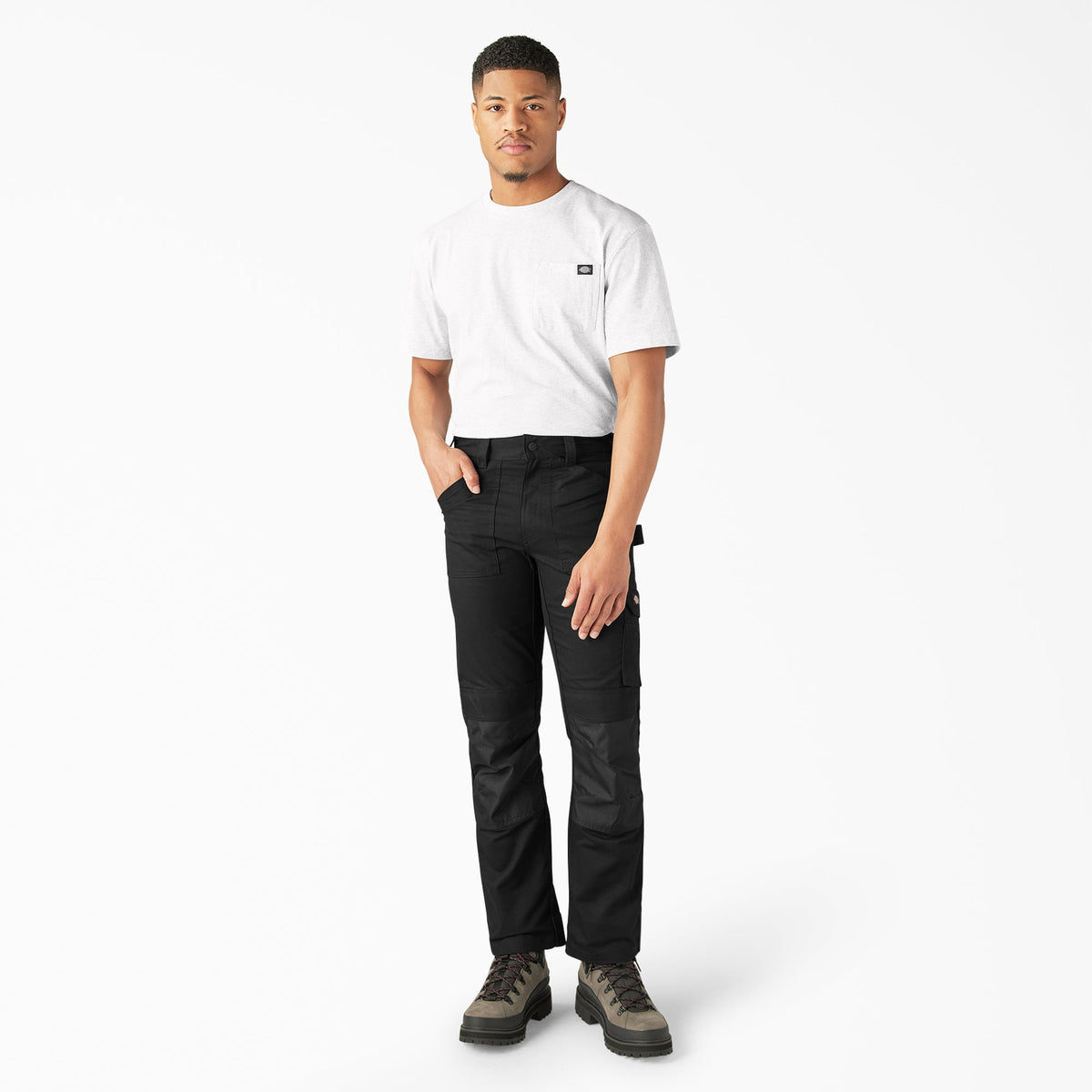Multi-Pocket Utility Work Pants - Black (BKX)