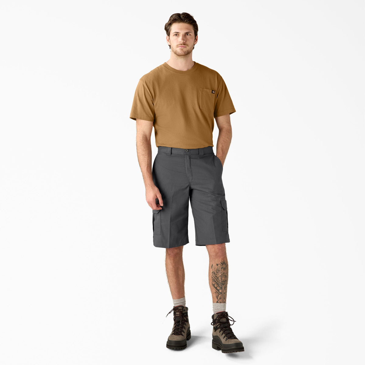 FLEX Relaxed Fit Cargo Shorts, 13" - Charcoal Gray (CH)