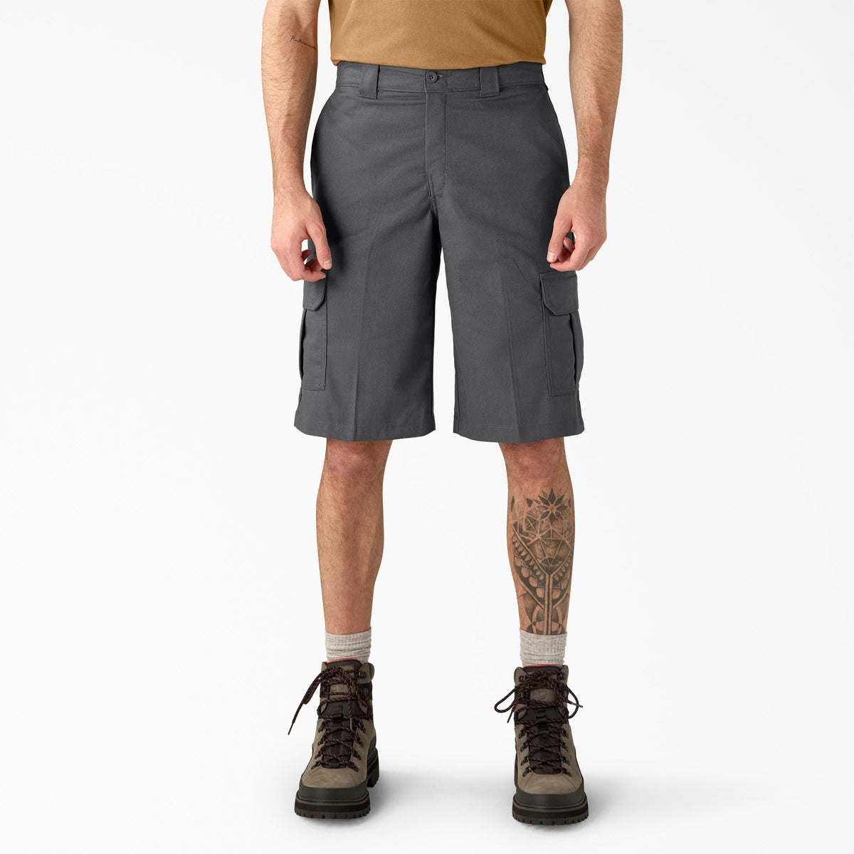 FLEX Relaxed Fit Cargo Shorts, 13" - Charcoal Gray (CH)