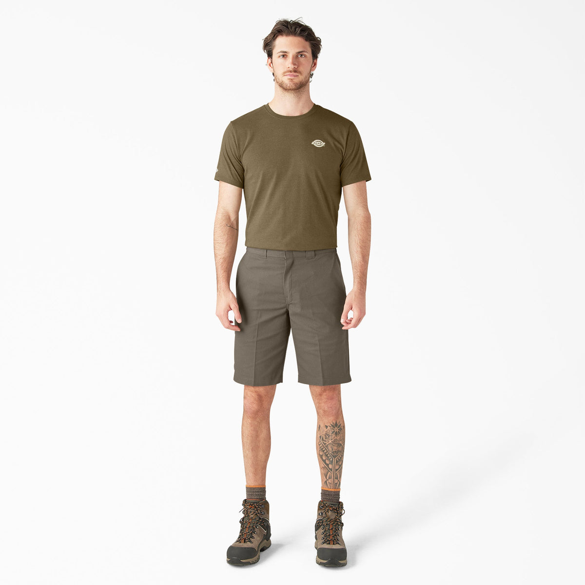 FLEX Relaxed Fit Work Shorts, 11" - Mushroom (MR1)