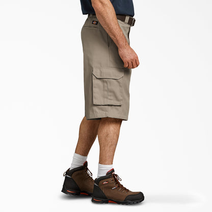 FLEX Loose Fit Cargo Work Shorts, 13" - Desert Sand (DS)