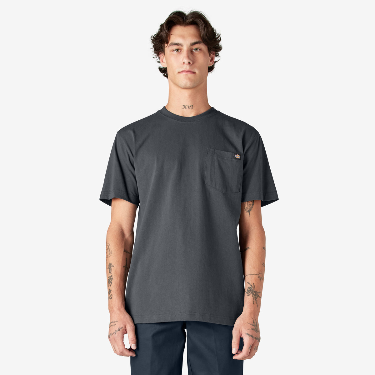 Heavyweight Short Sleeve Pocket T-Shirt - Charcoal Gray (CH)