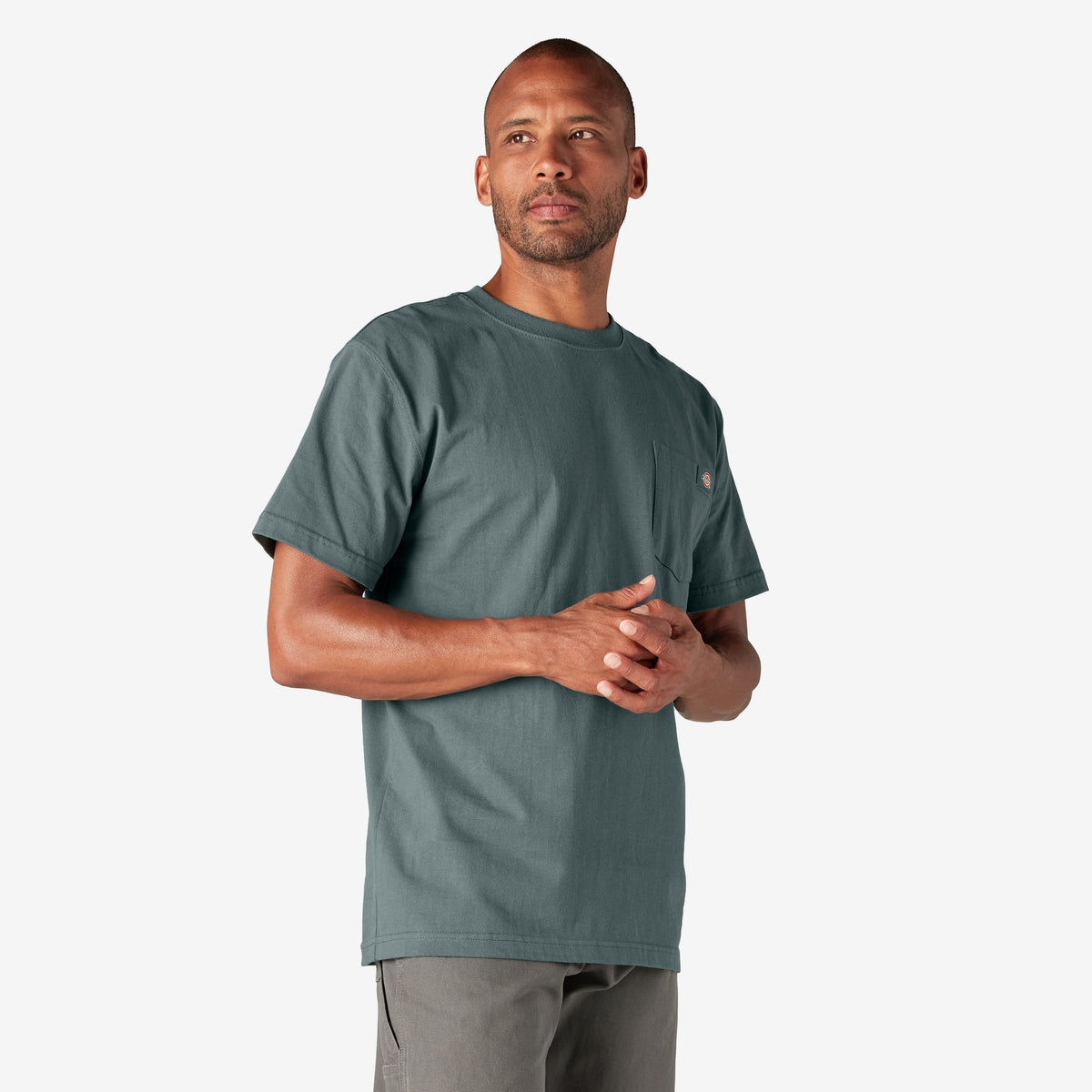 Heavyweight Short Sleeve Pocket T-Shirt - Lincoln Green (LN)