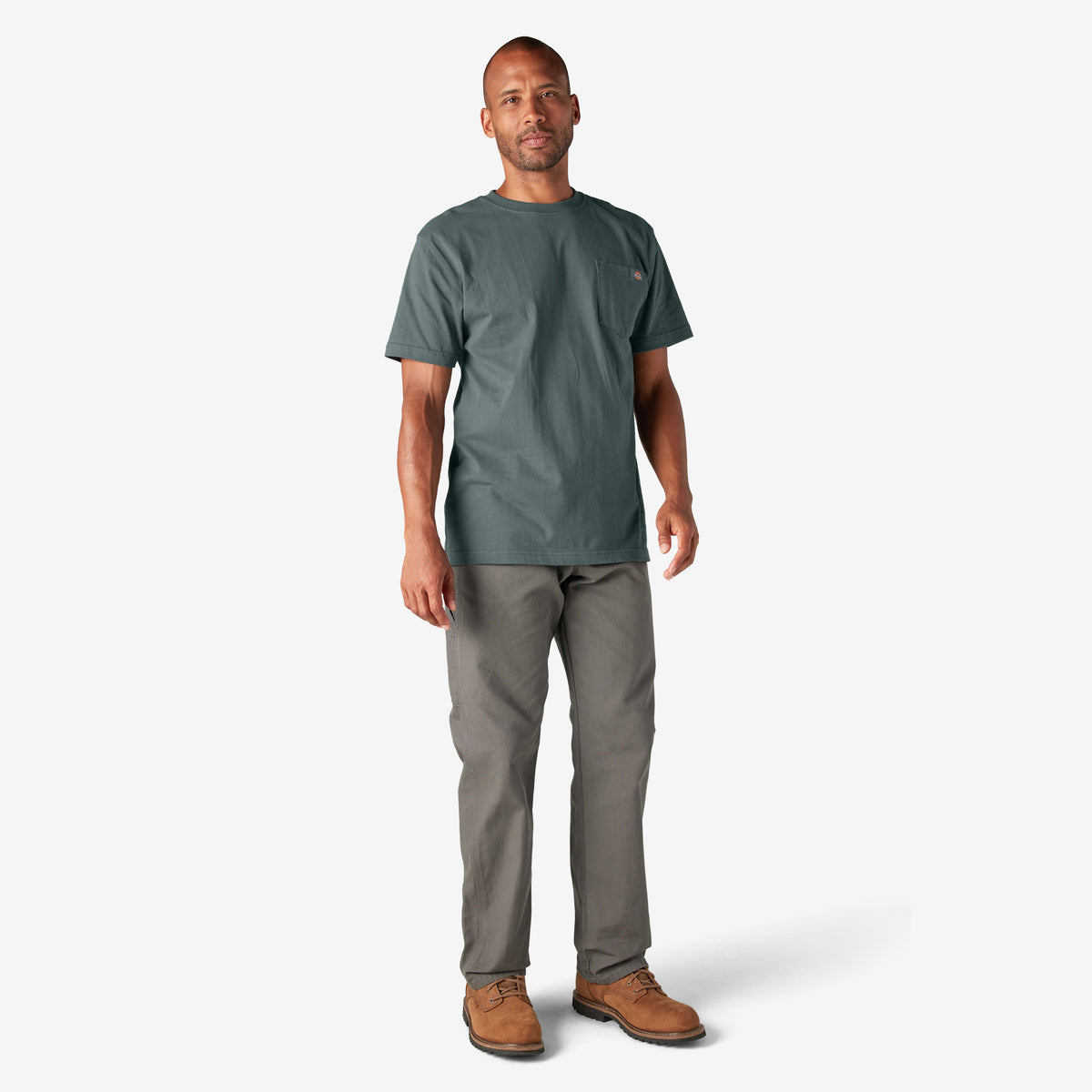 Heavyweight Short Sleeve Pocket T-Shirt - Lincoln Green (LN)