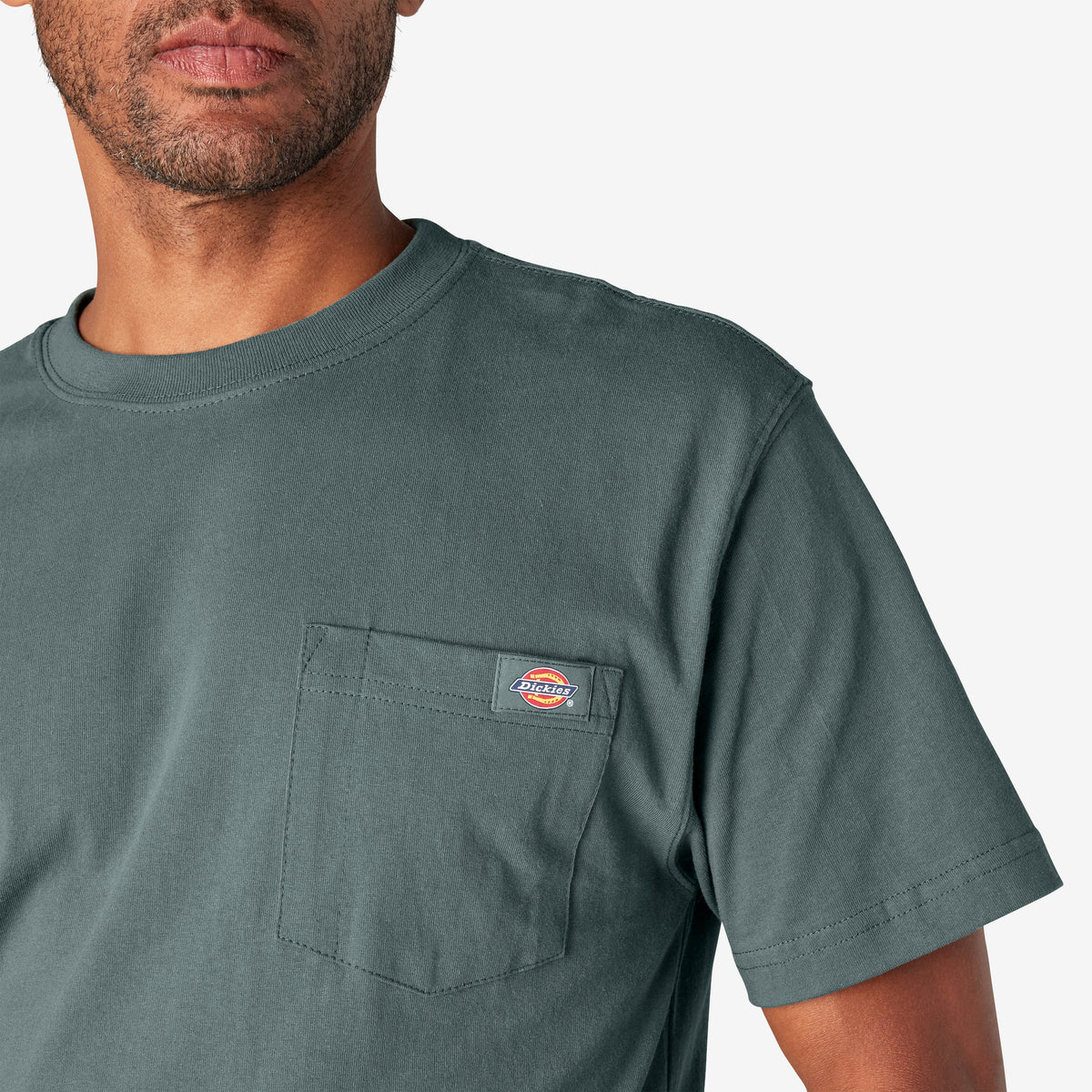 Heavyweight Short Sleeve Pocket T-Shirt - Lincoln Green (LN)