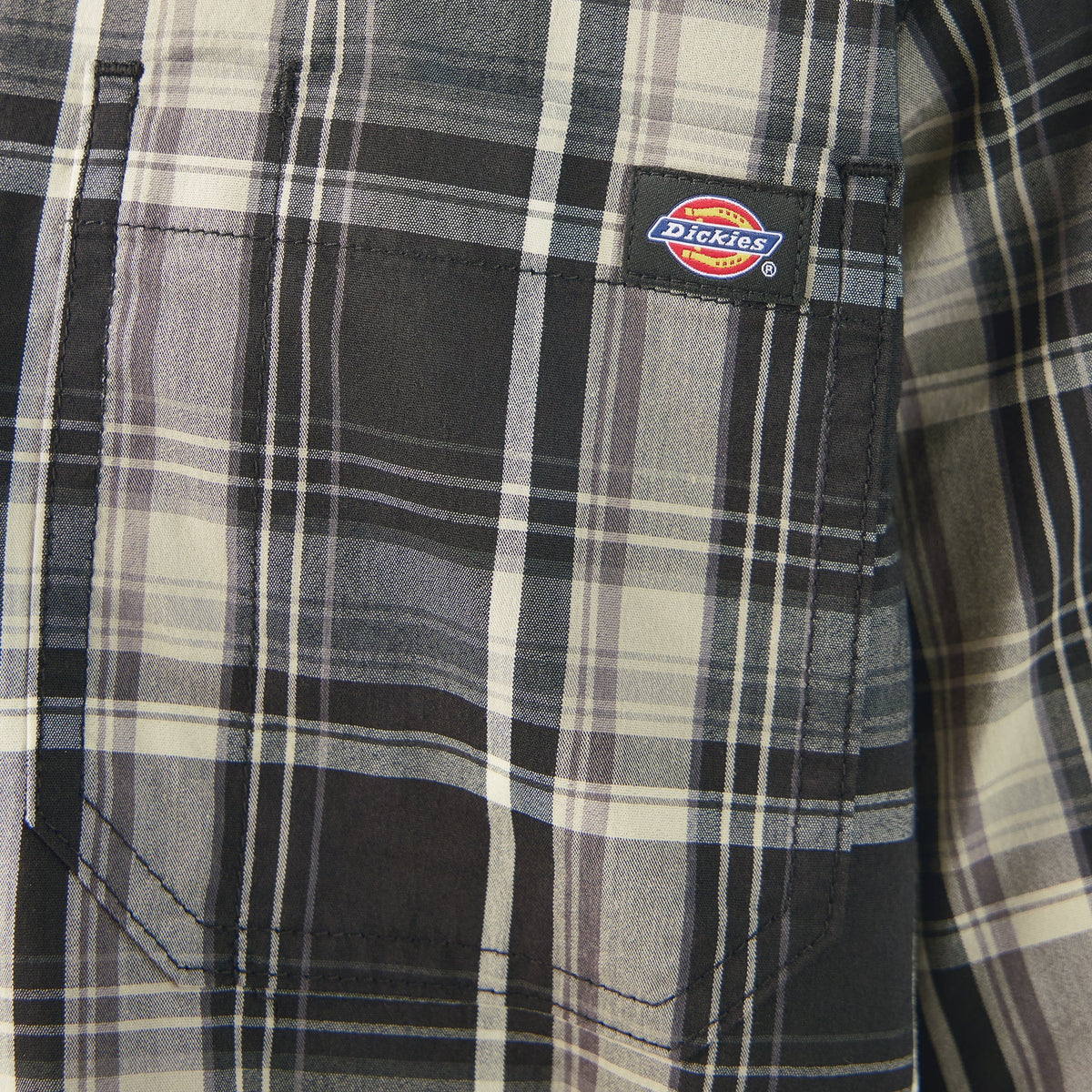 Short Sleeve Woven Shirt - Black (BLK)