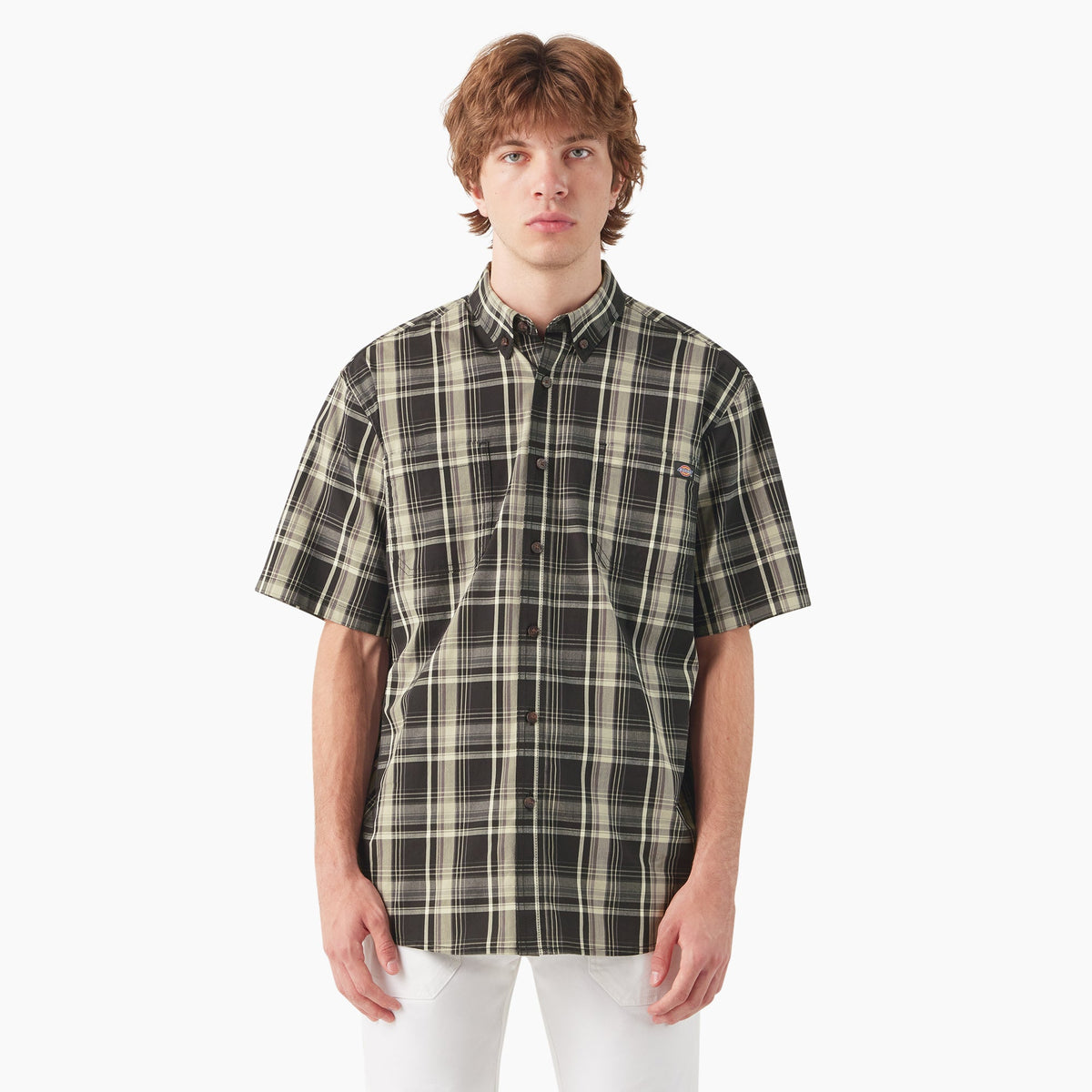 Short Sleeve Woven Shirt - Black (BLK)