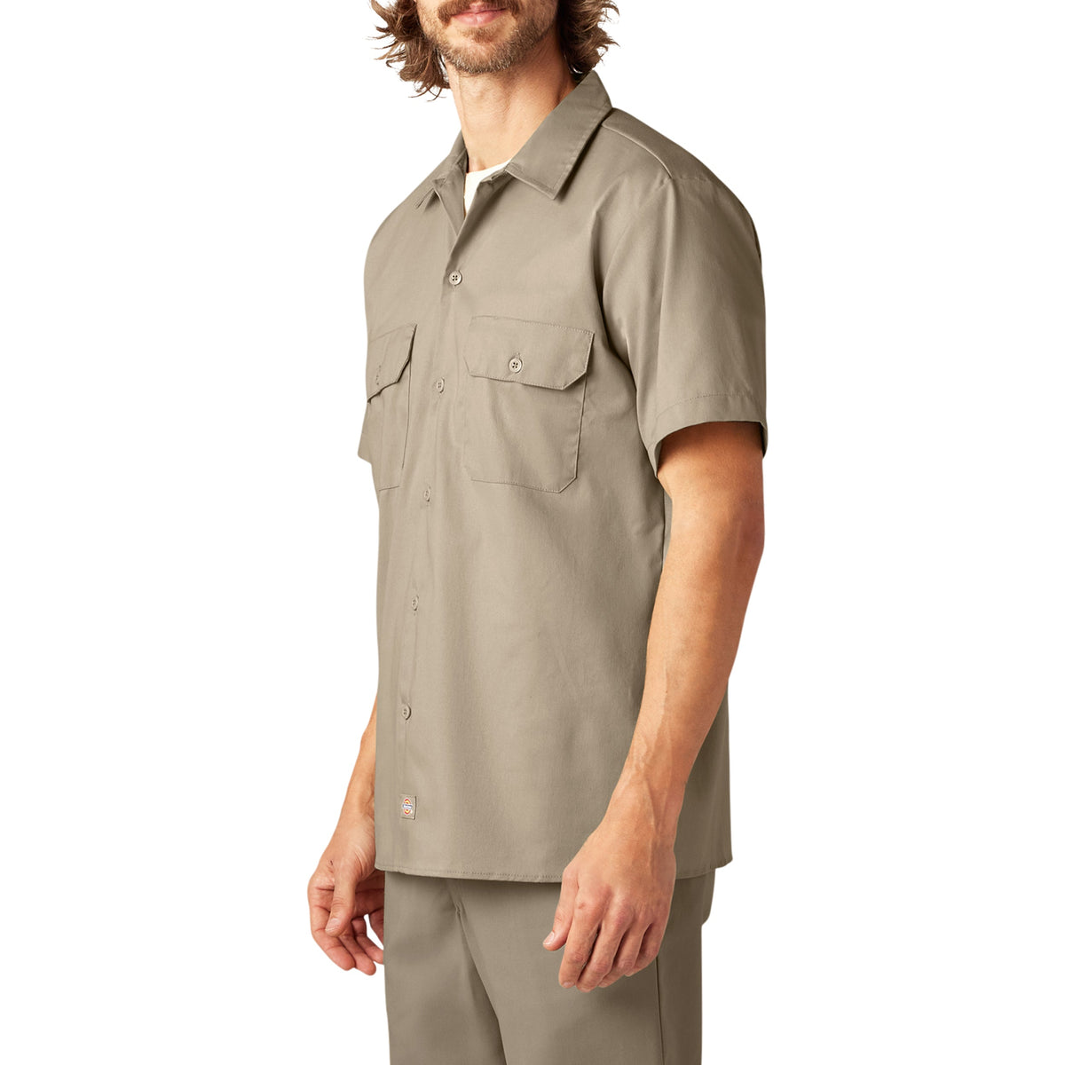 FLEX Slim Fit Short Sleeve Work Shirt - Desert Sand (DS)
