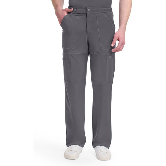 Men's Dynamix Zip Fly Cargo Scrub Pant - Pewter Gray (PEW)