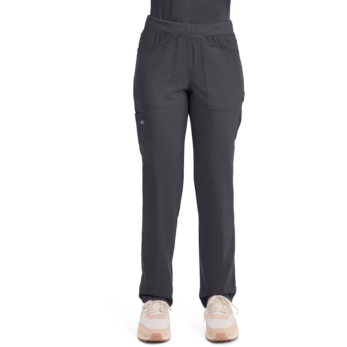 Women's Balance Mid Rise Tapered Leg Pull-On Scrub Pant - Pewter Gray (PEW)