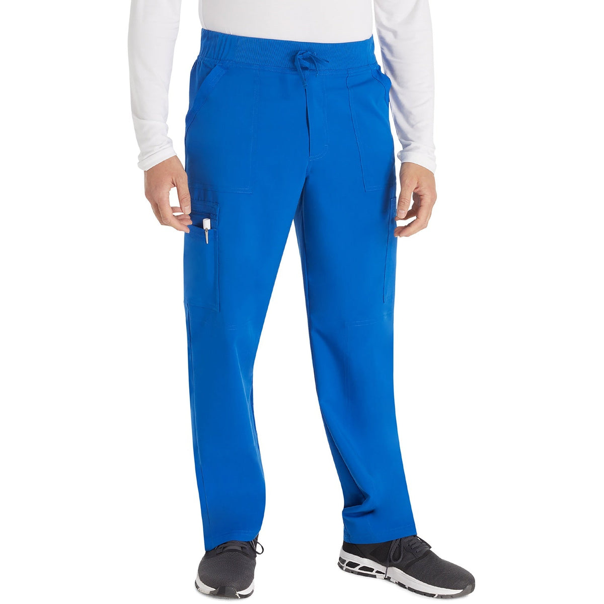 Men's Balance Mid Rise Zip Fly Straight Leg Scrub Pant - ROYAL (RYLZ)