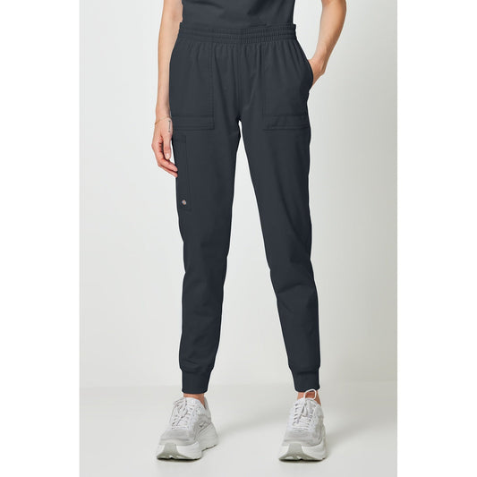 Women's Forge Mid Rise Cargo Scrub Jogger - Pewter Gray (PEW)