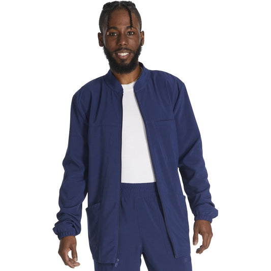 Men's EDS Essentials Zip Front Scrub Jacket - NAVY (0NV)