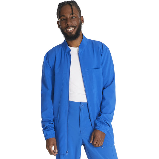 Men's EDS Essentials Zip Front Scrub Jacket - ROYAL (RYLZ)