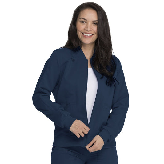 Women's Balance Zip Front Scrub Jacket - NAVY (0NV)