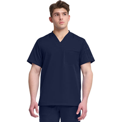 Men's Dynamix Tuckable V-Neck Scrub Top - NAVY (0NV)