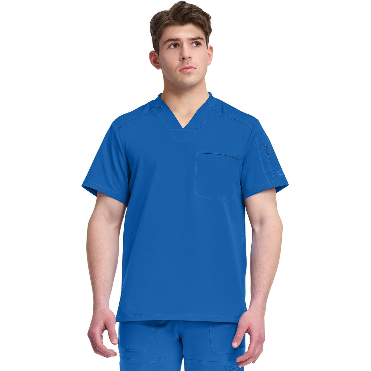 Men's Dynamix Tuckable V-Neck Scrub Top - ROYAL (RYLZ)