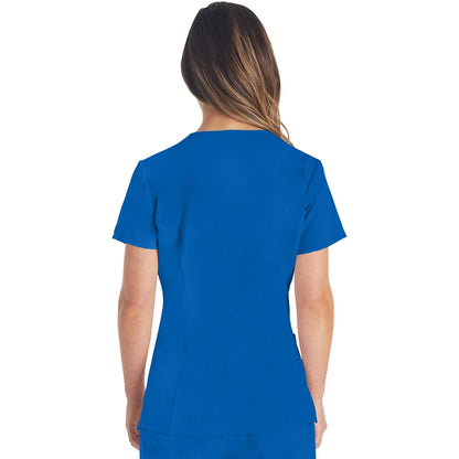 Women's EDS Essentials V-Neck Scrub Top - ROYAL (RYLZ)