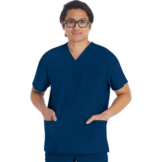 Men's EDS Essentials V-Neck Scrub Top - NAVY (0NV)