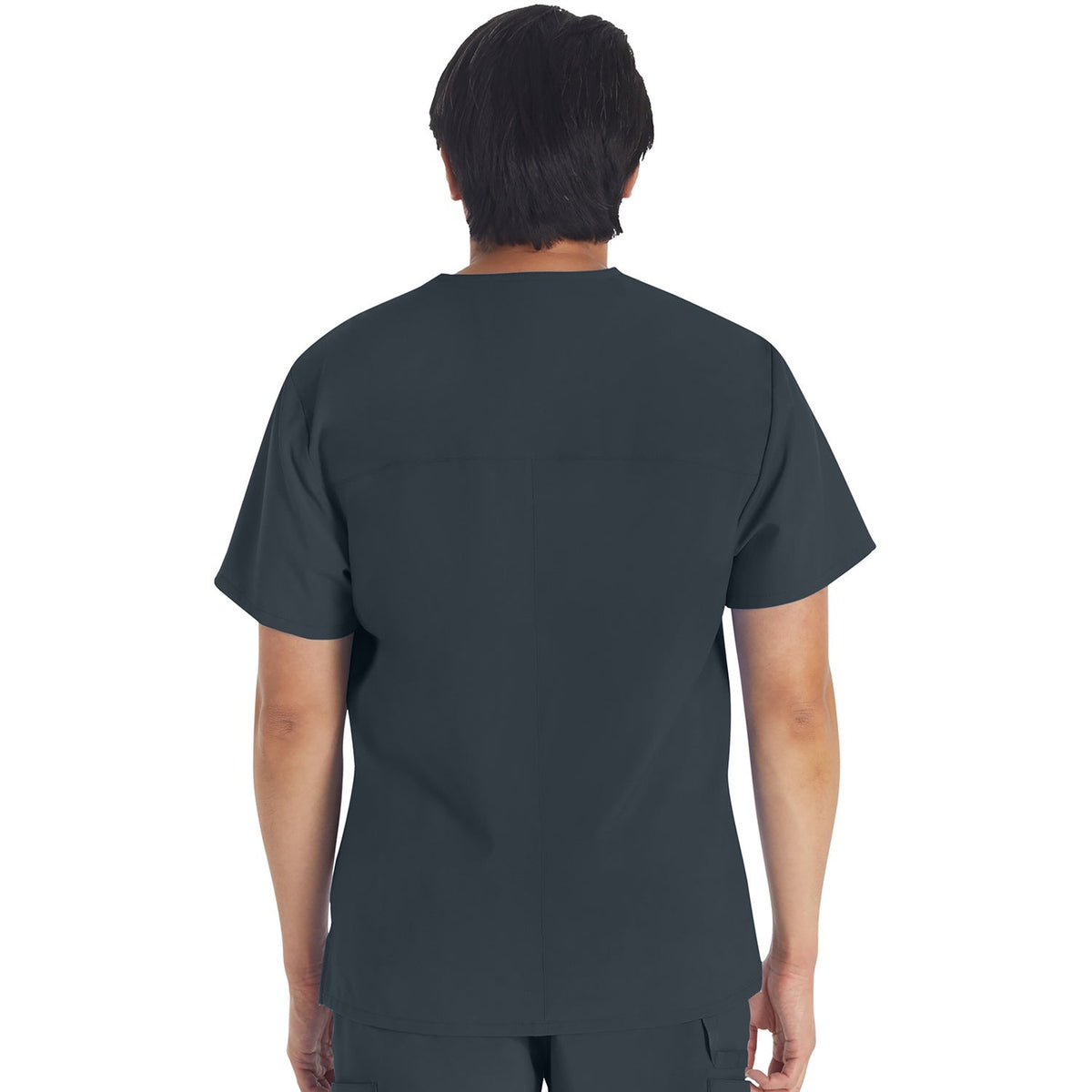 Men's EDS Essentials V-Neck Scrub Top - Pewter Gray (PEW)