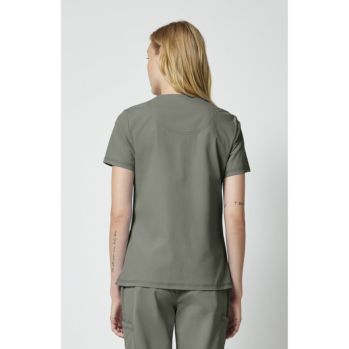 Women's Forge V-Neck Scrub Top - LIGHT GRAY (LA)