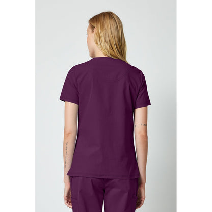 Women's Forge V-Neck Scrub Top - Wine (WIN)