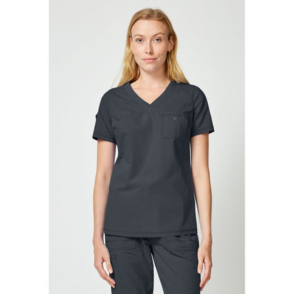 Women's Forge Tuck In Scrub Top - Pewter Gray (PEW)