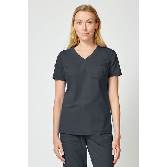 Women's Forge Tuck In Scrub Top - Pewter Gray (PEW)