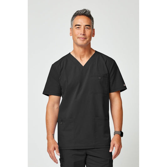Men's Forge V-Neck Scrub Top - Black (BLK)