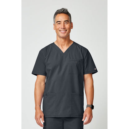 Men's Forge V-Neck Scrub Top - Pewter Gray (PEW)