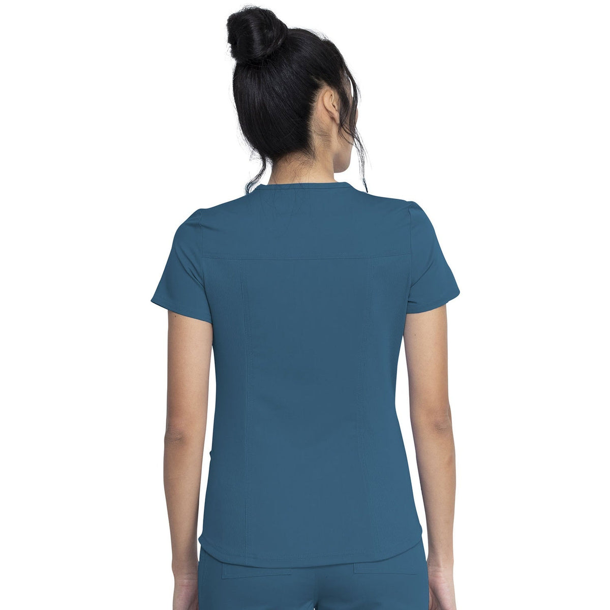 Women's Balance V-Neck Scrub Top - Caribbean Blue (CRB)