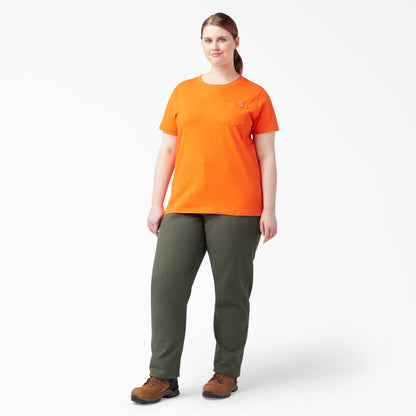 Women's Plus FLEX Relaxed Straight Fit Duck Carpenter Pants - Rinsed Moss Green (RMS)