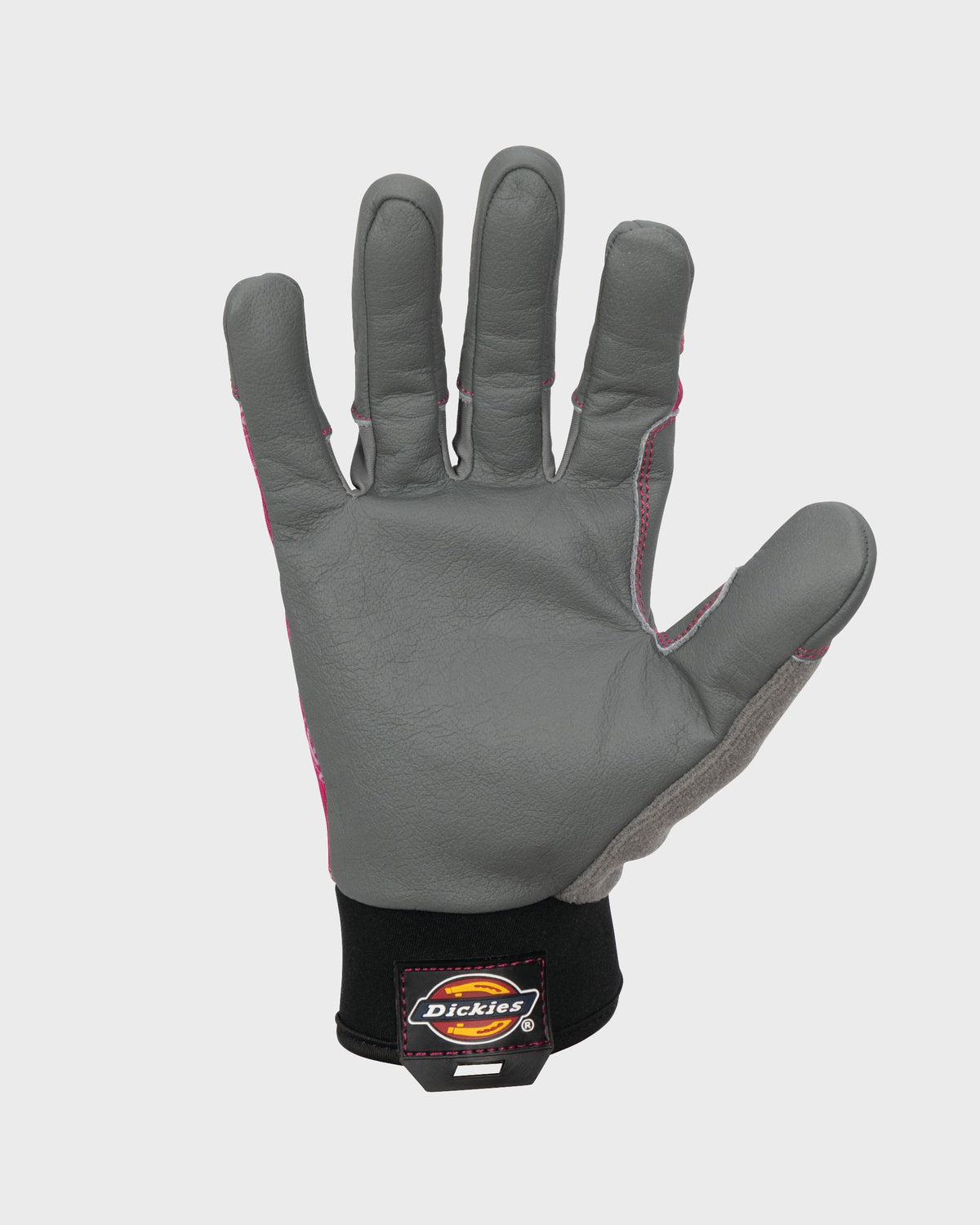 Lawn and Garden Work Gloves with Leather Palm - Hot Pink (C7R)