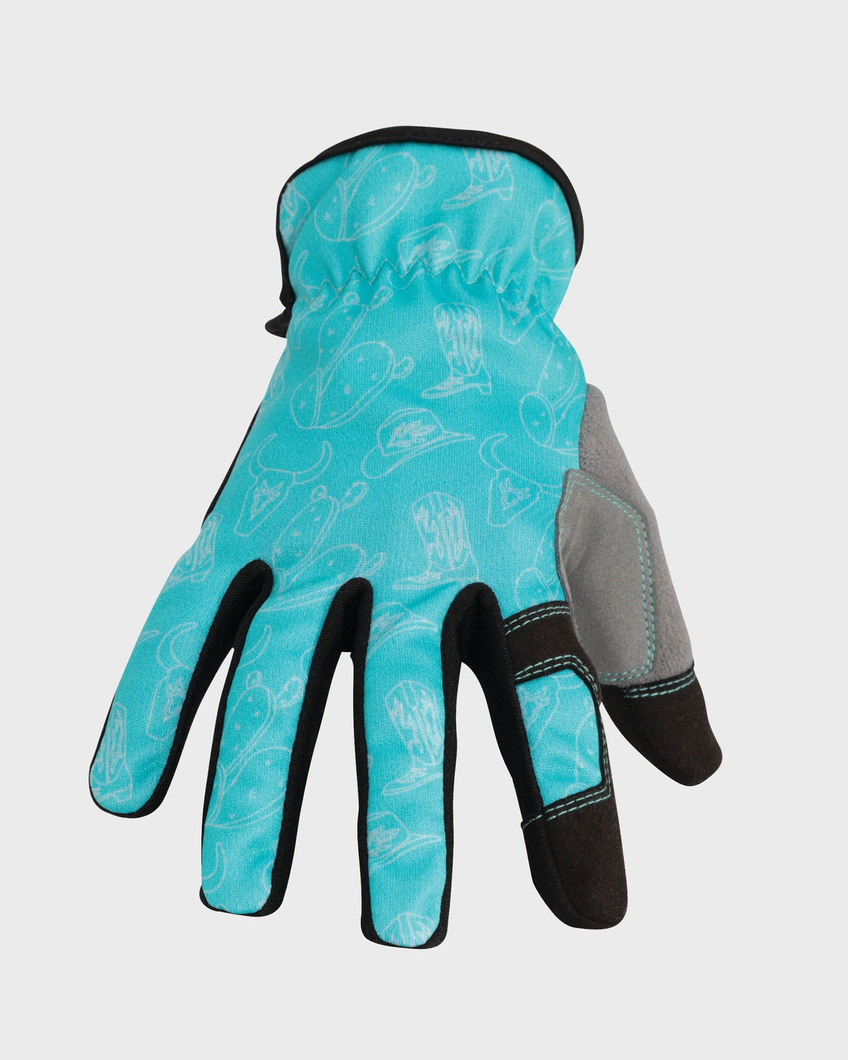 Lawn and Garden Work Gloves with Speedcuff - Teal (TL)