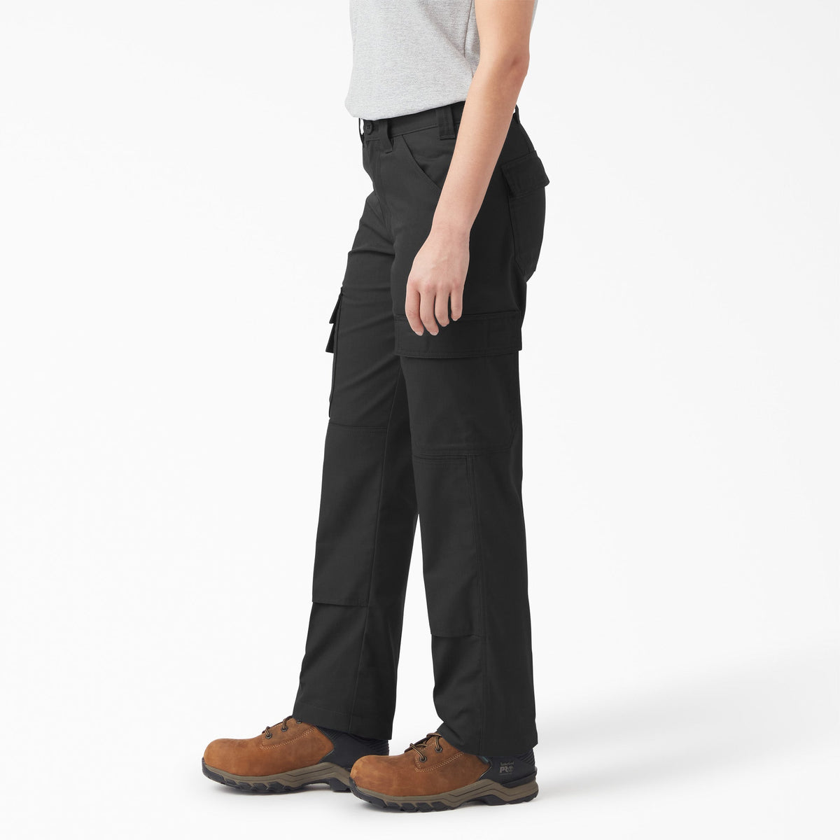 Women's FLEX Regular Fit Cargo Pants - Black (BK)