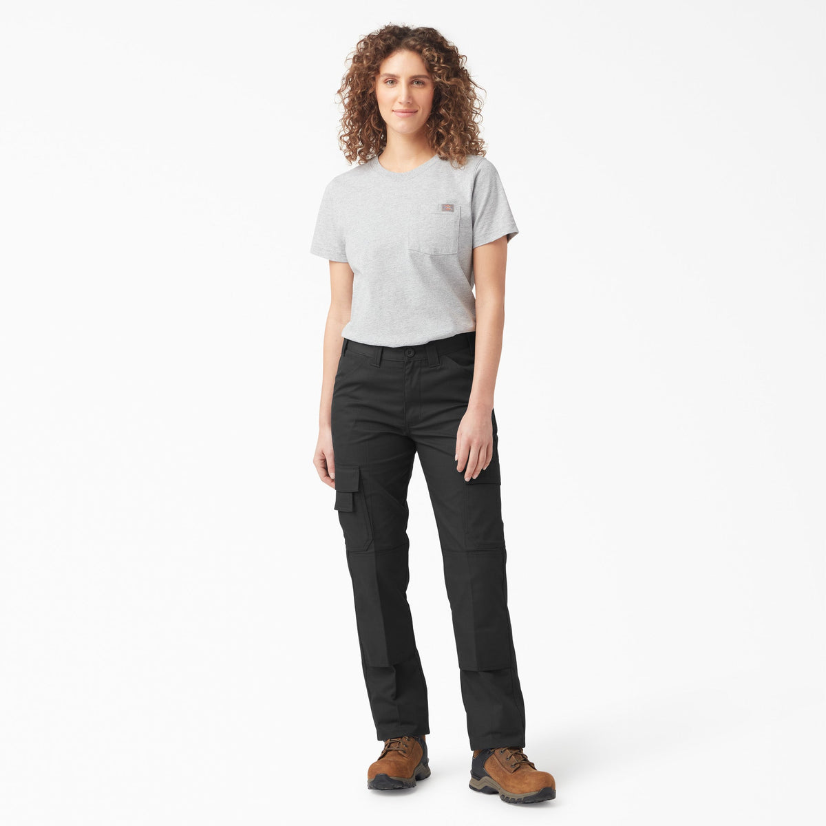 Women's FLEX Regular Fit Cargo Pants - Black (BK)