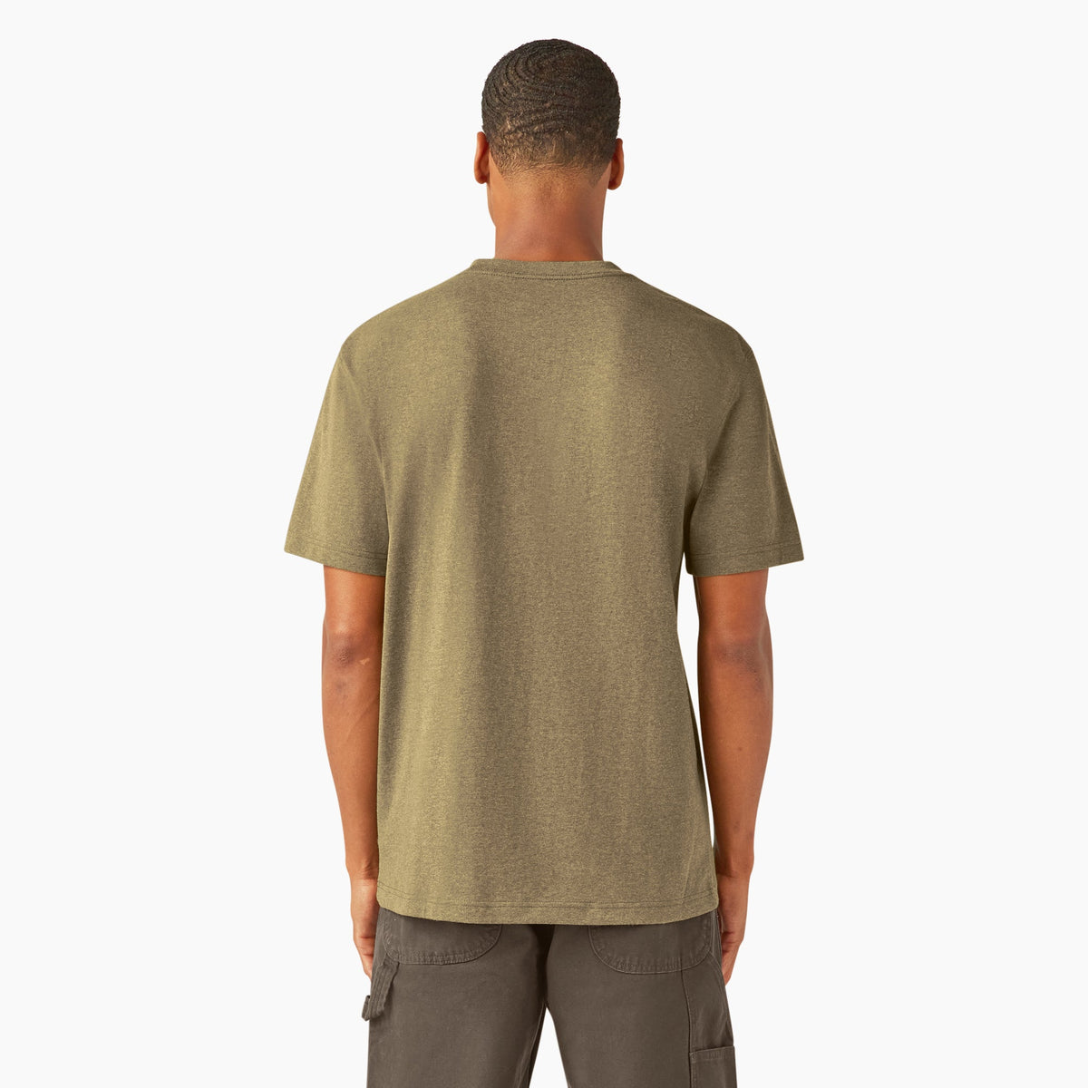 Heavyweight Heathered Short Sleeve Pocket T-Shirt - Sphagnum Heather (J89)