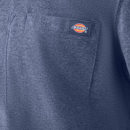 Heavyweight Heathered Short Sleeve Pocket T-Shirt - Dark Denim Heather (J90)