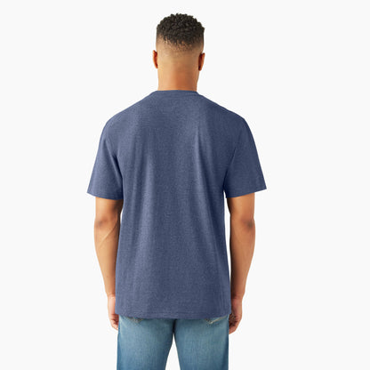Heavyweight Heathered Short Sleeve Pocket T-Shirt - Dark Denim Heather (J90)
