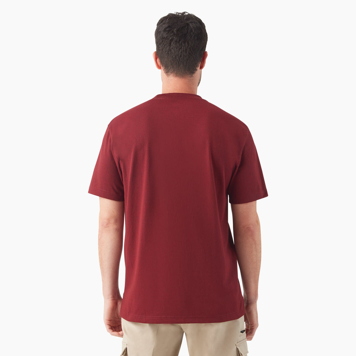 Heavyweight Heathered Short Sleeve Pocket T-Shirt - English Red Heather (K51)
