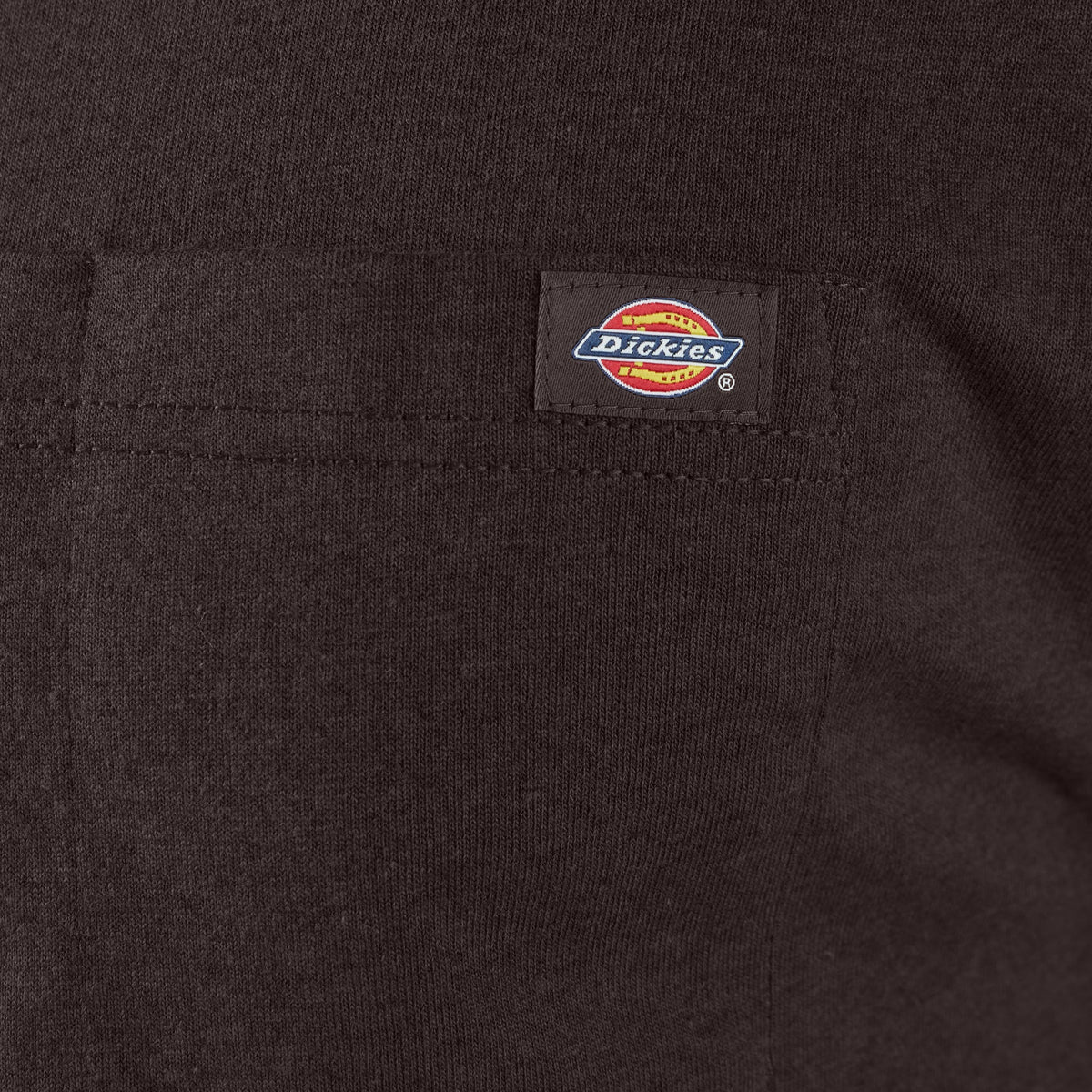 Heavyweight Heathered Short Sleeve Pocket T-Shirt - Dark Brown Heather (L03)
