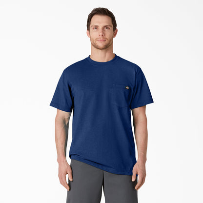 Heavyweight Heathered Short Sleeve Pocket T-Shirt - Limoges Blue Heather (OIH)
