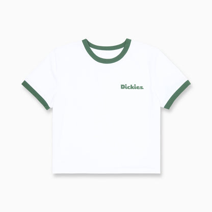 Juniors Longline Baby Tee - Bright White (BWH)