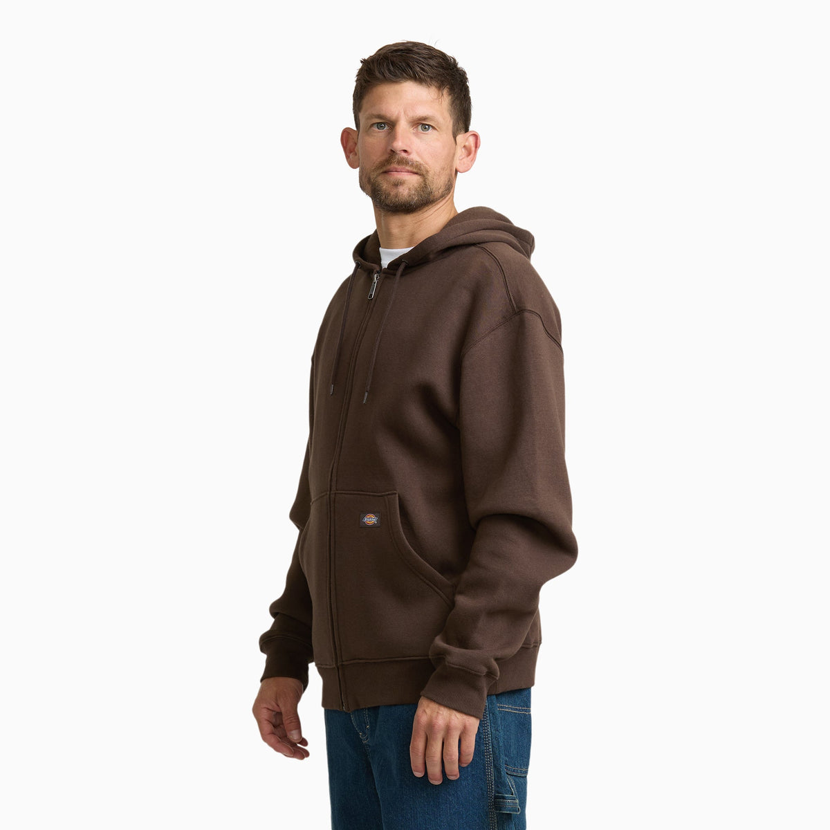 Midweight Fleece Zip Hoodie - Chocolate Brown (0CB)