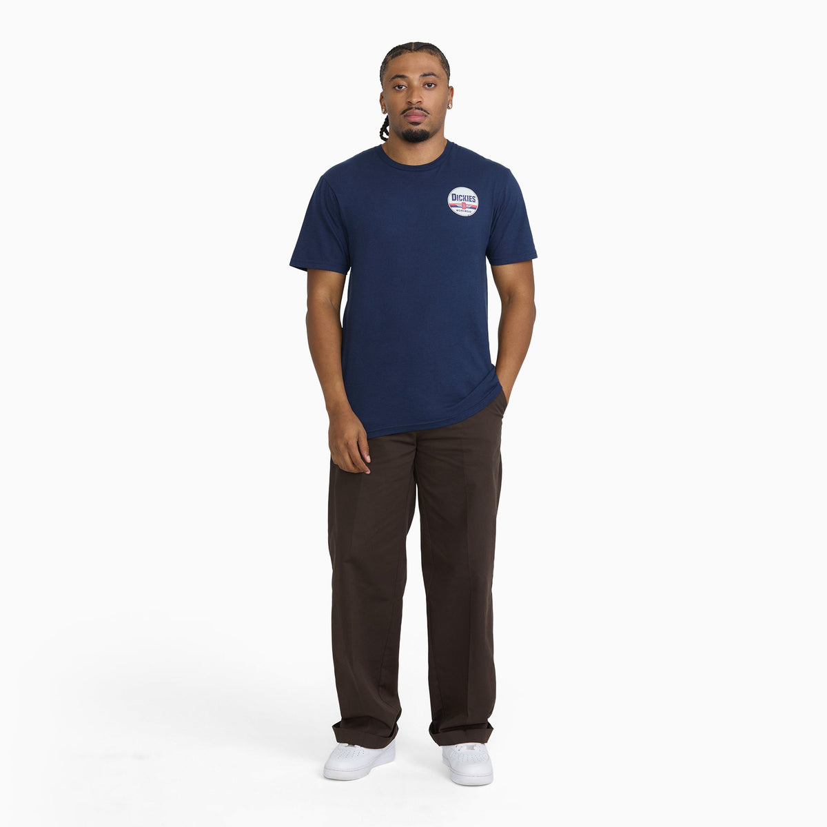 Americana Badge Short Sleeve Graphic T-Shirt - Navy Blue (NVY)