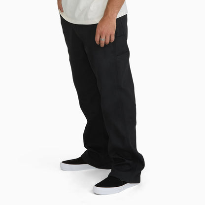 Duck Fleece Carpenter Work Pants - Black (BLK)