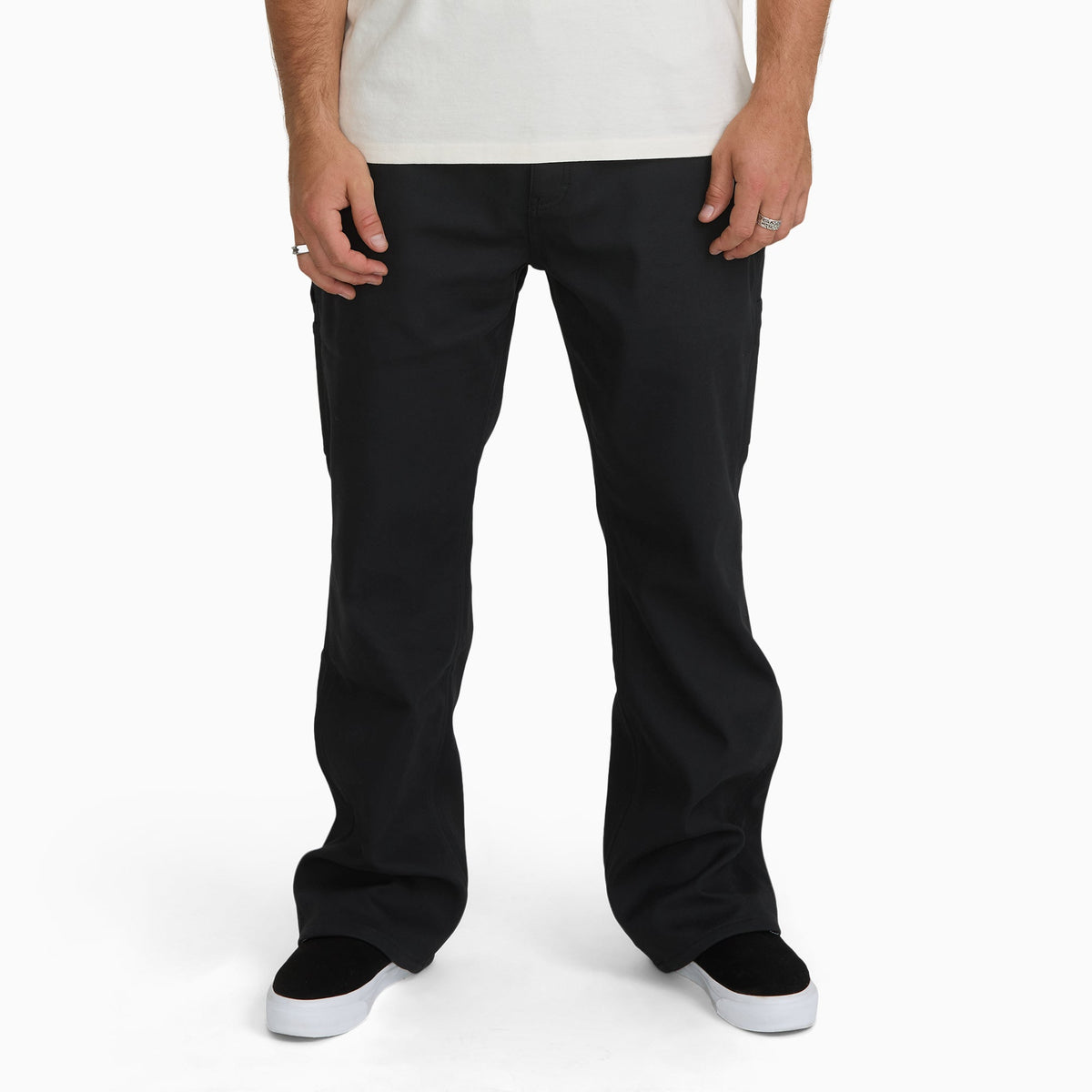 Duck Fleece Carpenter Work Pants - Black (BLK)