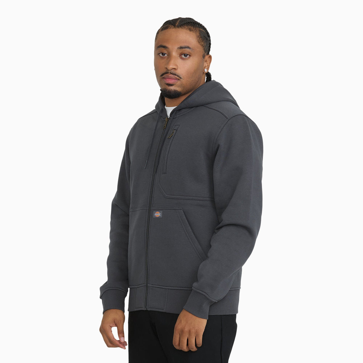Water Repellent Heavyweight Fleece Zip-Up Hoodie - Charcoal (0CH)