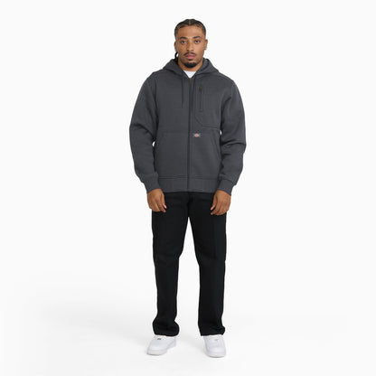 Water Repellent Heavyweight Fleece Zip-Up Hoodie - Charcoal (0CH)
